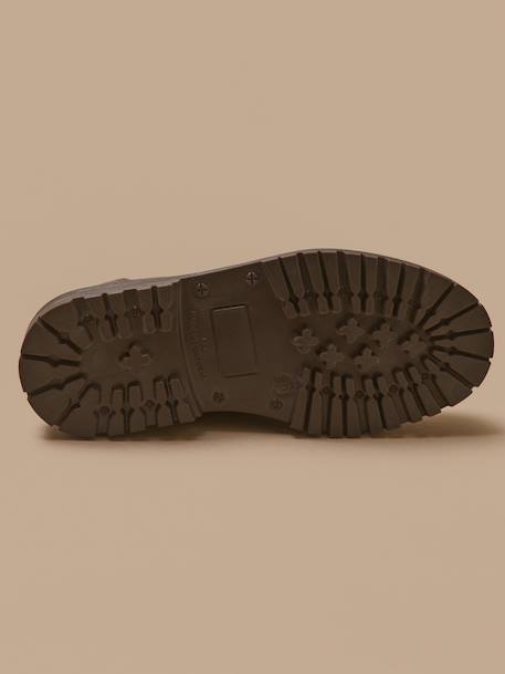 Derbies cuir garçon Chocolat 4 - vertbaudet enfant 