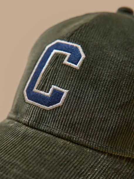 Casquette en velours adulte et enfant Kaki 2 - vertbaudet enfant 