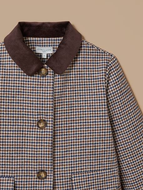 Manteau pied de poule fille Carreaux 2 - vertbaudet enfant 