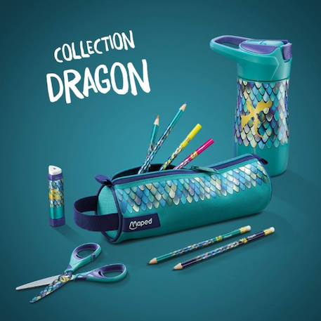 Taille crayons dragon 2 trous canette Vert 4 - vertbaudet enfant 