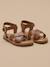 Sandales perforées fille en cuir Cognac 1 - vertbaudet enfant 