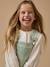 Robe salopette denim rayée fille Rayure verte 3 - vertbaudet enfant 