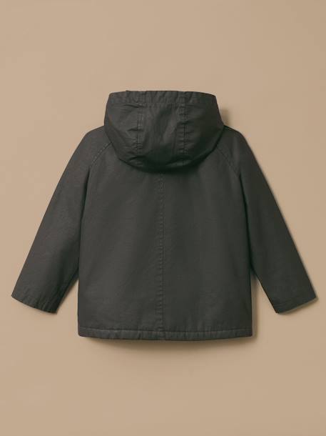 Veste en coton enduit fille Vert fonce 2 - vertbaudet enfant 