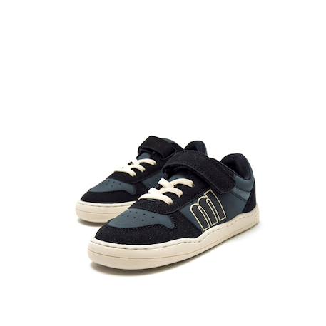 Sneakers garçon synthétique lacets- fermeture adhésive barefoot Blanc-beige+Blanco-grey+Blue+Noir mate+White 22 - vertbaudet enfant 