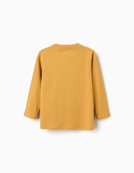 Lot de 2 t-shirts à manches longues avec imprimés Blanc+Jaune 6 - vertbaudet enfant 