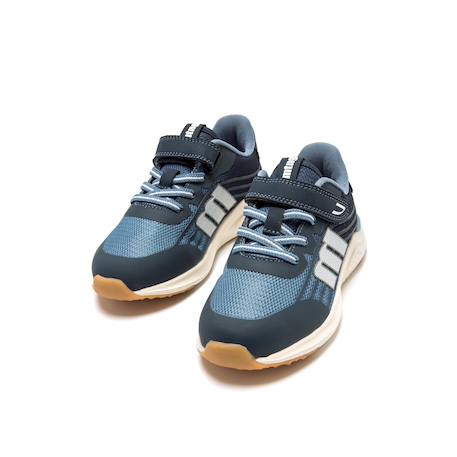 Sneakers garçon synthétique lacets Black+Blue 10 - vertbaudet enfant 