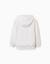 Sweat à capuche avec imprimé en relief zy Blanc+Rouge 2 - vertbaudet enfant 