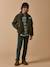 Cardigan garçon zippé en sherpa Kaki+Marine 5 - vertbaudet enfant 