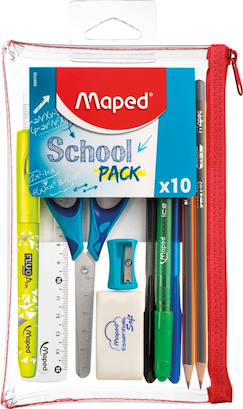 Trousse transparente school  - vertbaudet enfant