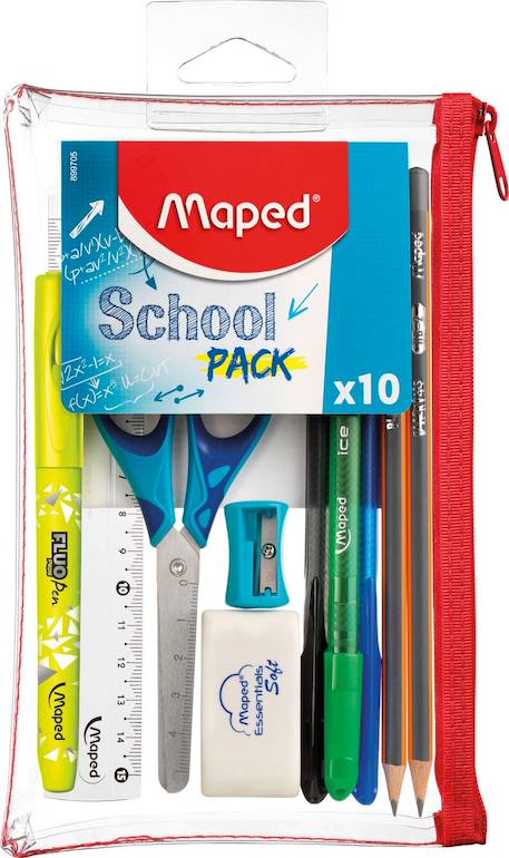 Garçon-Accessoires-Trousse transparente school
