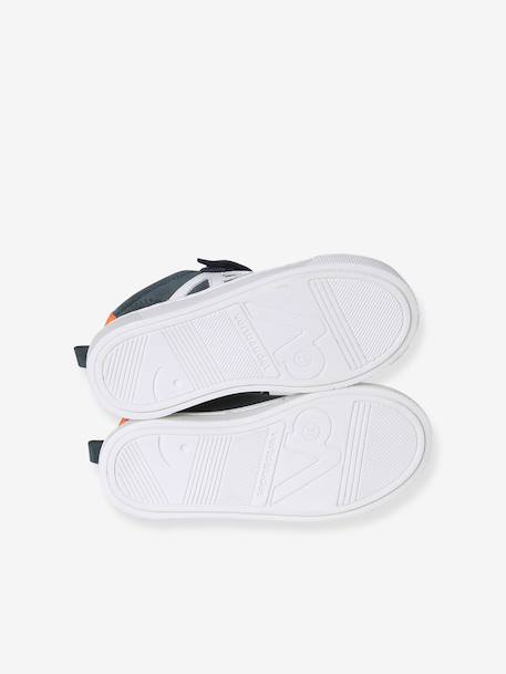 Basket garçon cuir lacets élastiqués marine 5 - vertbaudet enfant 