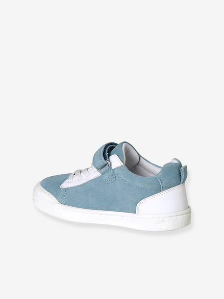 Basket enfant en cuir à scratch lot bleu 3 - vertbaudet enfant 