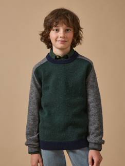 -Pull colorblock en laine garçon