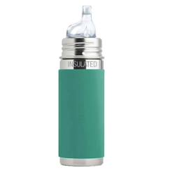 Puériculture-Repas-Biberon à bec isotherme en inox 260 ml - mint