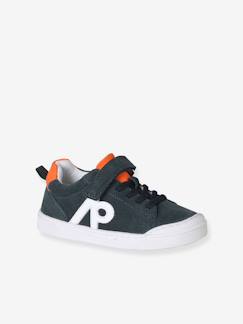 Basket garçon cuir lacets élastiqués  - vertbaudet enfant