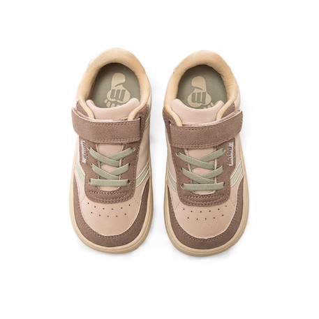 Sneakers filles synthétique fermeture adhésive barefoot Rose pastel 2 - vertbaudet enfant 