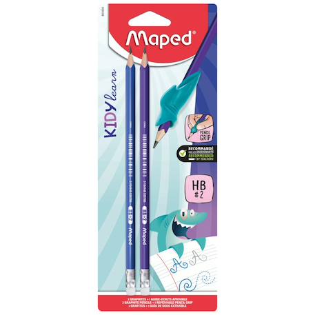 Crayons hb embout gomme guide doigts kidy Rose 3 - vertbaudet enfant 