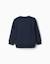 Sweat en molleton avec imprimé zy en relief Bleu foncé+Gris clair+Vert foncé 2 - vertbaudet enfant 