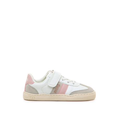 Sneakers filles synthétique fermeture adhésive barefoot Nata-rose+Rose pastel 1 - vertbaudet enfant 