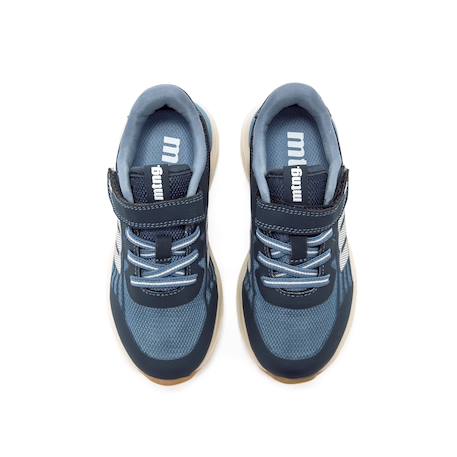 Sneakers garçon synthétique lacets Black+Blue 8 - vertbaudet enfant 