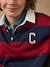 Polo rugby rayé garçon Bordeaux+Gris chine+Vert pin 3 - vertbaudet enfant 