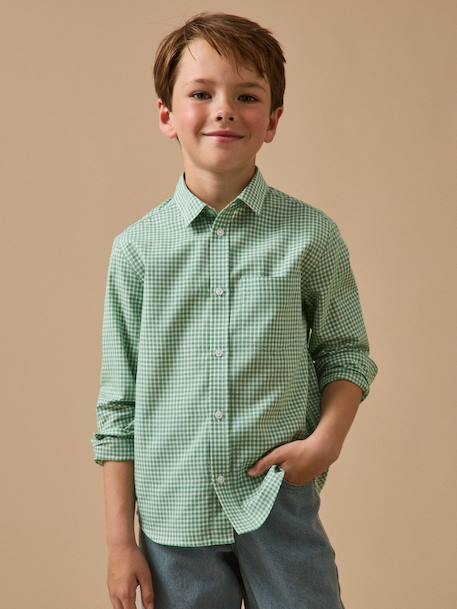 Garçon-Chemise-Chemise à petits carreaux garçon