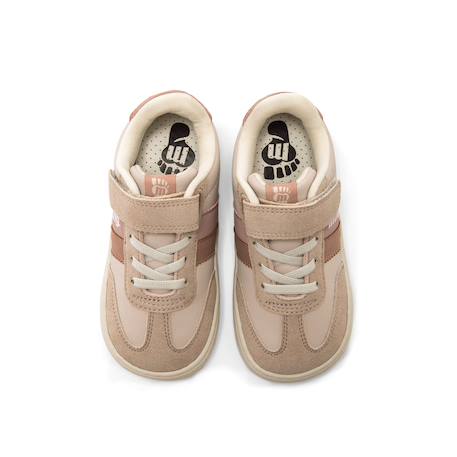 Sneakers filles synthétique fermeture adhésive barefoot Nata-rose+Rose pastel 8 - vertbaudet enfant 