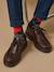 Derbies cuir garçon Chocolat 1 - vertbaudet enfant 