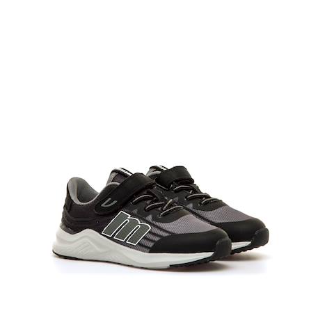Sneakers garçon synthétique lacets Black+Blue 5 - vertbaudet enfant 