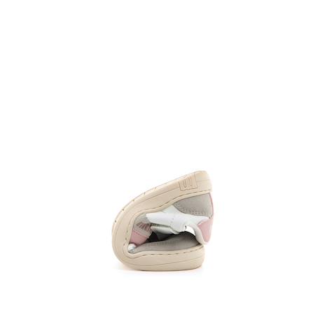 Sneakers filles synthétique fermeture adhésive barefoot Nata-rose+Rose pastel 3 - vertbaudet enfant 