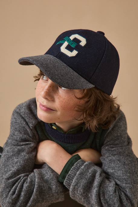 Casquette en lainage adulte et enfant Marine 1 - vertbaudet enfant 
