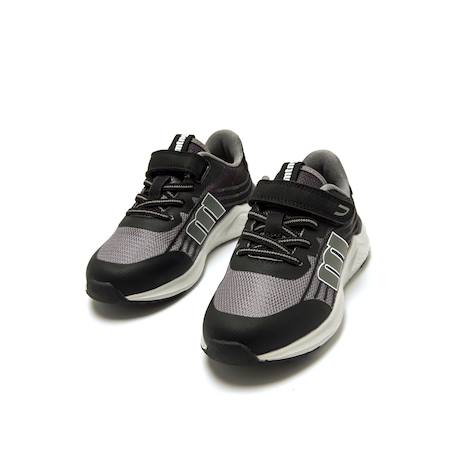 Sneakers garçon synthétique lacets Black+Blue 4 - vertbaudet enfant 