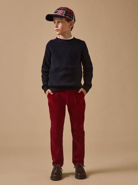Pull en laine garçon Marine 4 - vertbaudet enfant 
