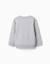 Sweat en molleton avec imprimé zy en relief Bleu foncé+Gris clair+Vert foncé 5 - vertbaudet enfant 
