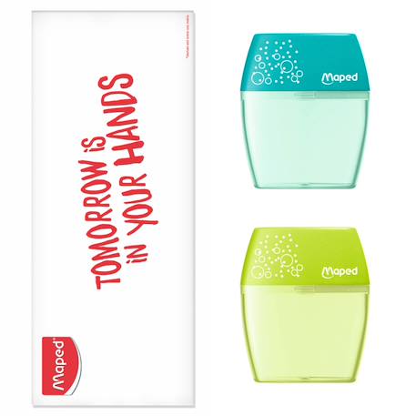 Garçon-Accessoires-Fourniture scolaire-Stylo, crayon, feutre-Lot de 2 taille crayons shaker 2 trous