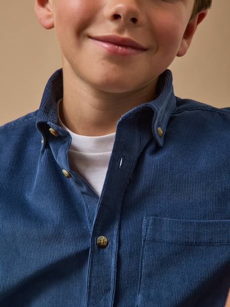 Chemise en velours garçon Bleu+Bleu 3 - vertbaudet enfant 