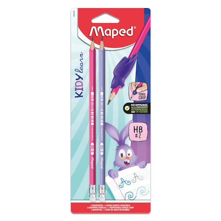Garçon-Accessoires-Crayons hb embout gomme guide doigts kidy