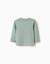T-shirt en coton à manches longues avec imprimé ours Vert 2 - vertbaudet enfant 