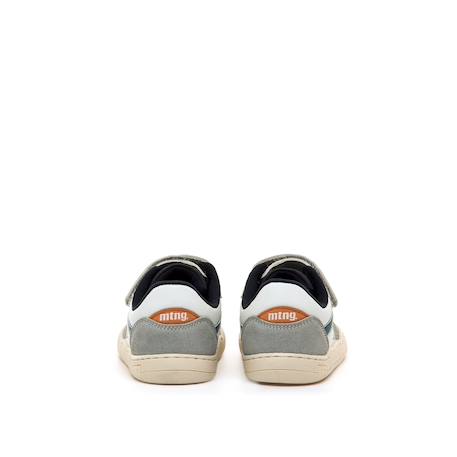 Sneakers garçon synthétique lacets- fermeture adhésive barefoot Blanc-beige+Blanco-grey+White 11 - vertbaudet enfant 