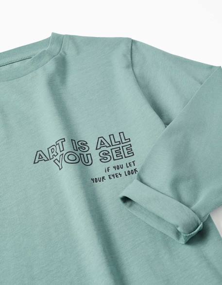 Lot de 2 t-shirts à manches longues avec imprimés Blanc+Jaune 4 - vertbaudet enfant 