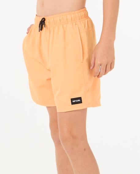 Short de bain volley offset enfant Mandarin zest 2 - vertbaudet enfant 