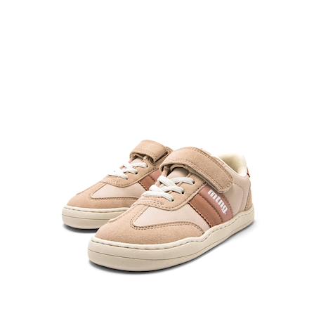 Sneakers filles synthétique fermeture adhésive barefoot Nata-rose+Rose pastel 12 - vertbaudet enfant 