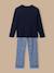 Pyjama imprimé garçon - coton biologique Carreaux bleu 5 - vertbaudet enfant 