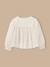 Blouse gaze de coton fille Ecru 2 - vertbaudet enfant 