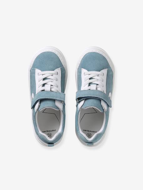 Basket enfant en cuir à scratch lot bleu 4 - vertbaudet enfant 