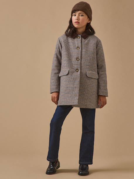 Manteau pied de poule fille Carreaux 4 - vertbaudet enfant 