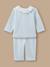 Pyjama rayé en velours bébé Rayure bleue 1 - vertbaudet enfant 