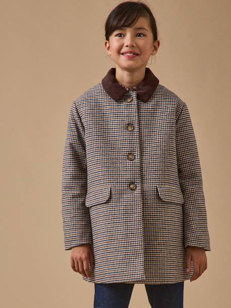 Manteau pied de poule fille Carreaux 5 - vertbaudet enfant 
