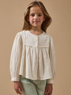 Blouse gaze de coton fille  - vertbaudet enfant
