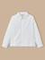 Chemise popeline de coton fille Blanc 1 - vertbaudet enfant 
